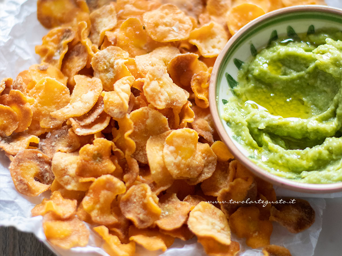 Chips di carote