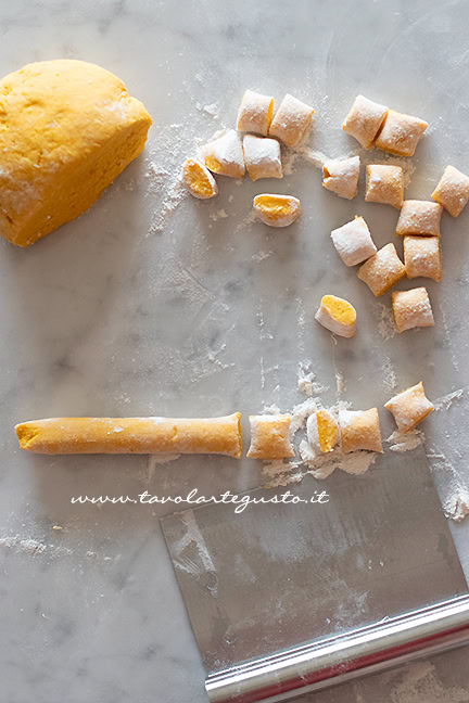 formazione gnocchi di zucca