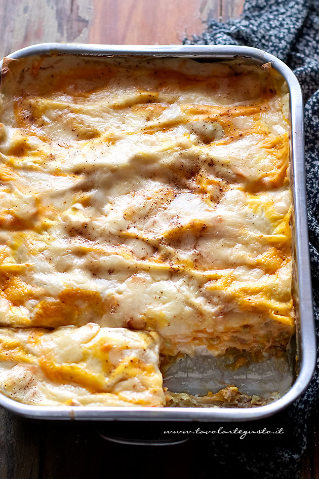 ricetta lasagne zucca e salsiccia