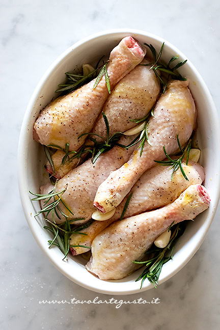 come fare le cosce di pollo al forno