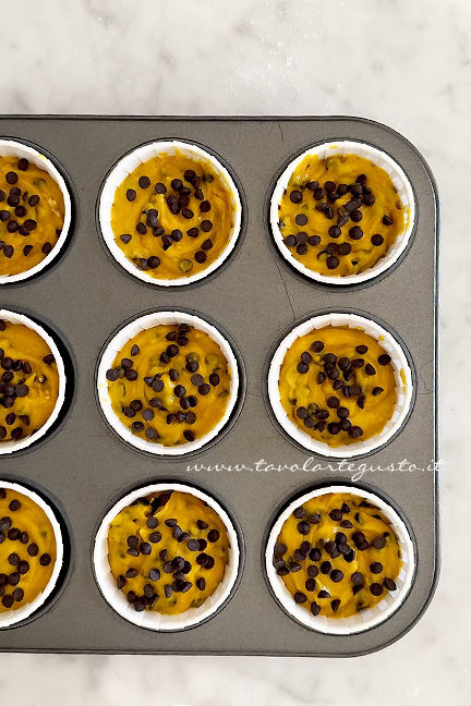 muffin alla zucca e cioccolato