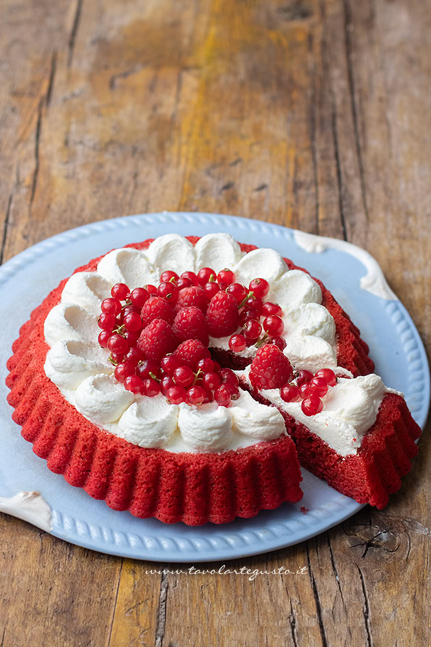 ricetta crostata morbida red velvet